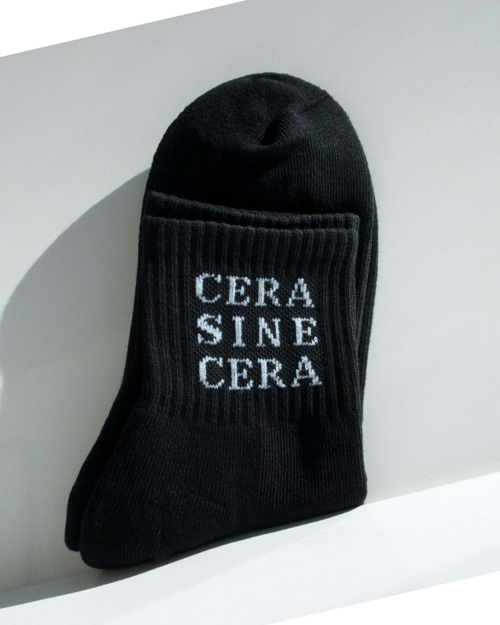 Cera Sine Cera Socks - Black/White - Cera Sine Cera