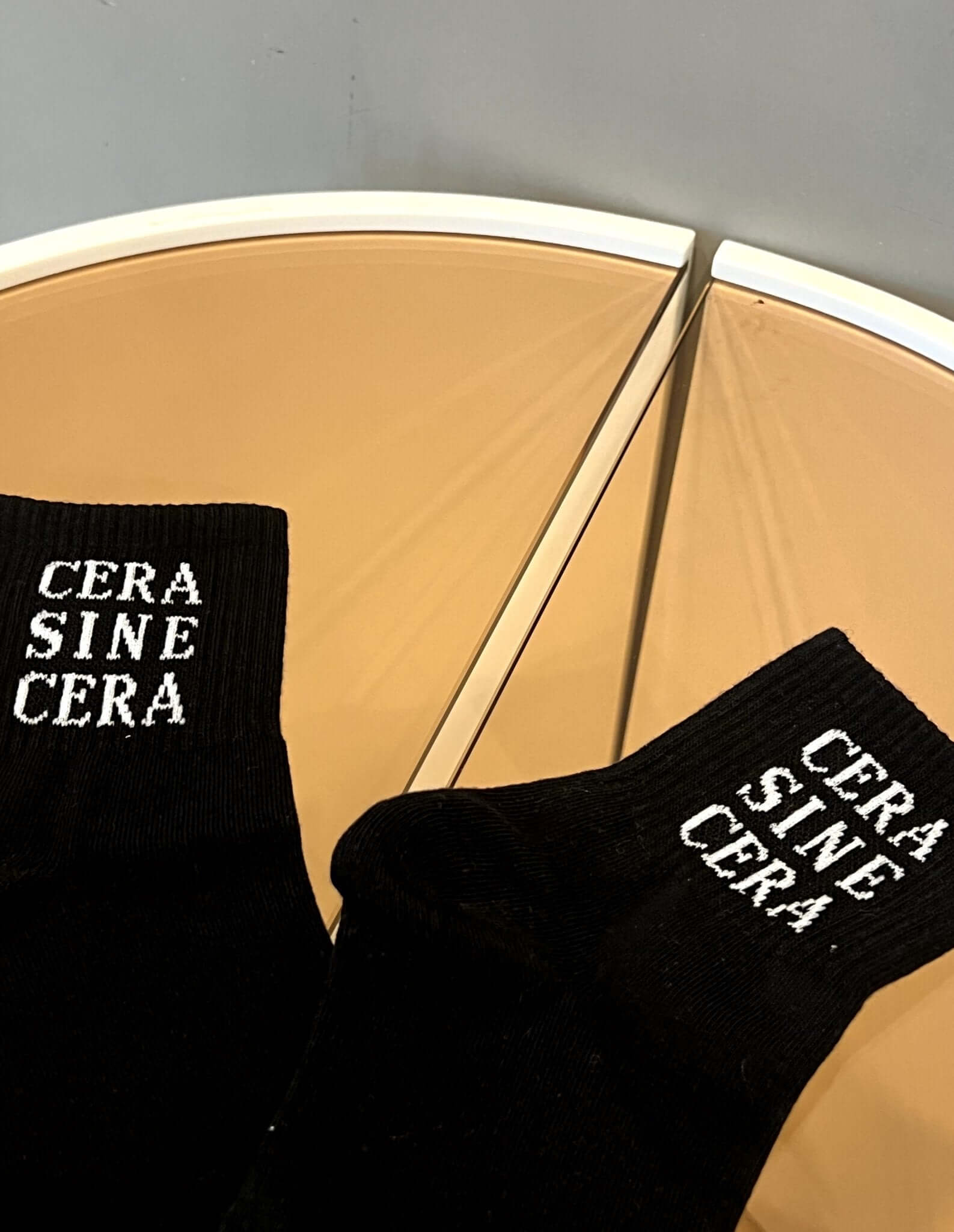 Cera Sine Cera Socks in Black and White - Comfortable and stylish, perfect for everyday wear. Part of our accessory collection.
