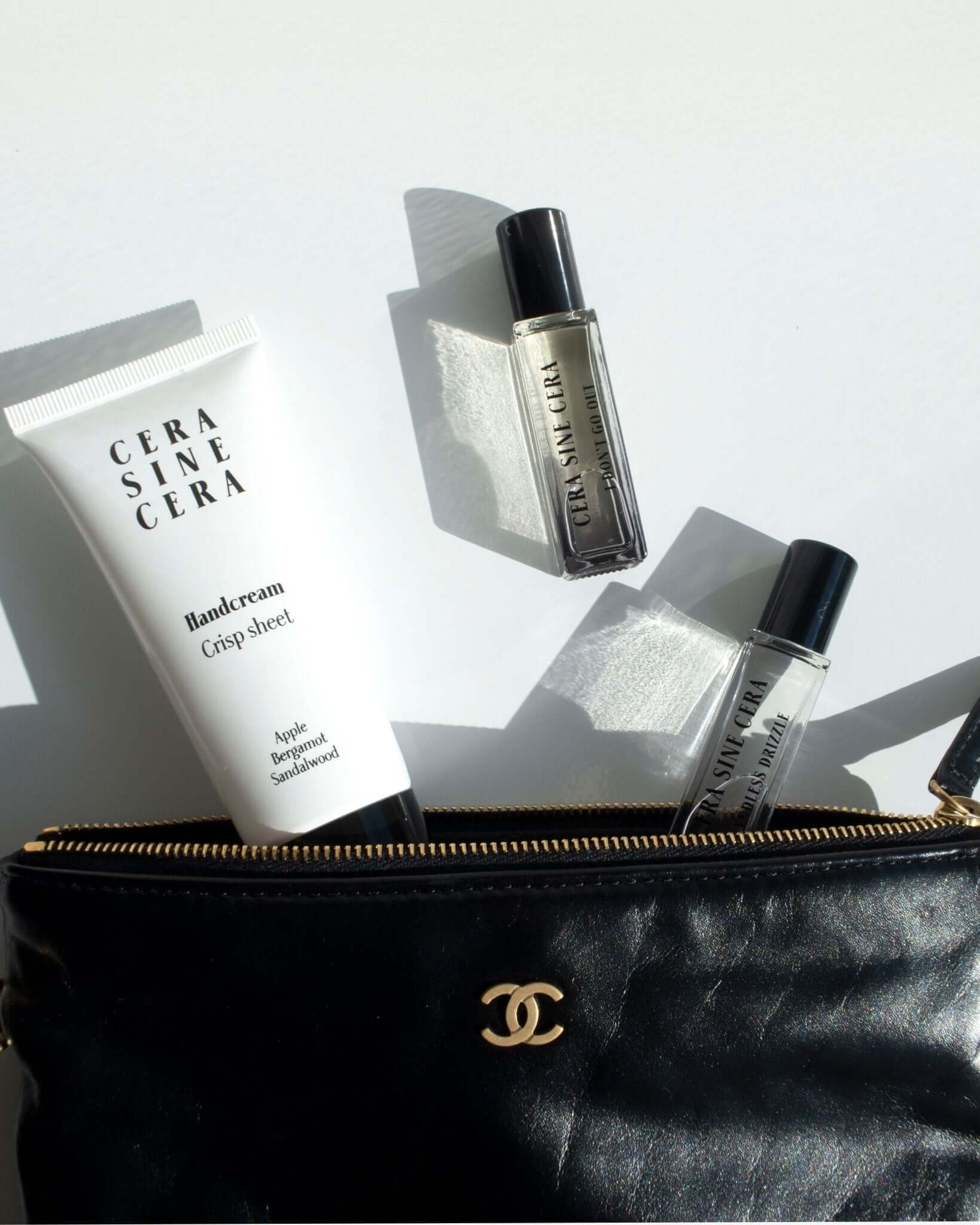 I Don't Go Out Perfume Oil - 10ml roll-on portable size by Cera Sine Cera, fragrance Nutmeg/Iris/Cedar for a Spicy Floral Earthy scent. Non-alcoholic, non-toxic, Vegan, and cruelty free.