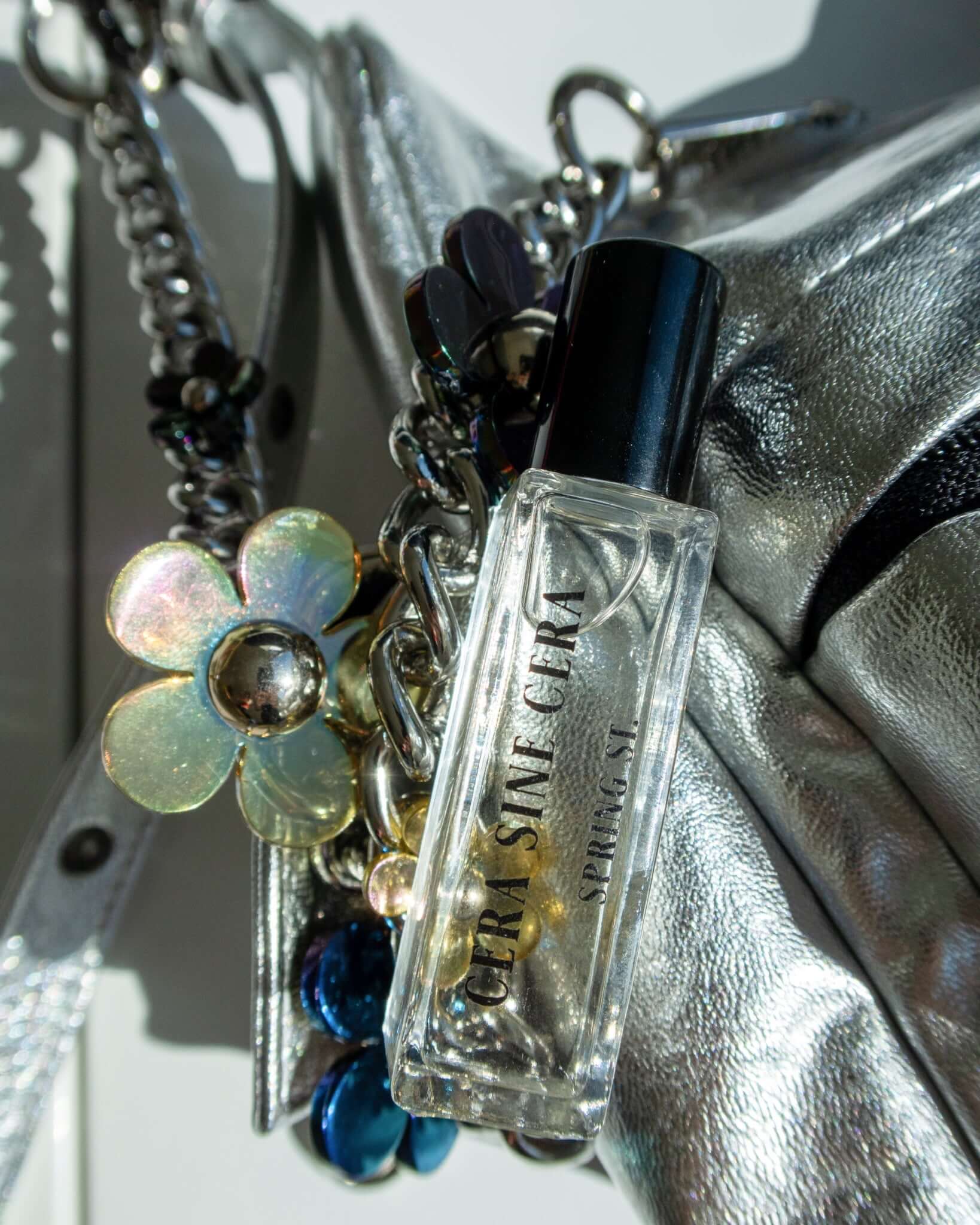 Spring St. Perfume Oil - 10ml - CeraSineCera. Cera Sine Cera offer 13 distinct fragrances comprised of perfume oil, sculpted candles and fragrance tags. Crafted with non-alcoholic, non-toxic, vegan, and cruelty-free perfume oils, our products are made in