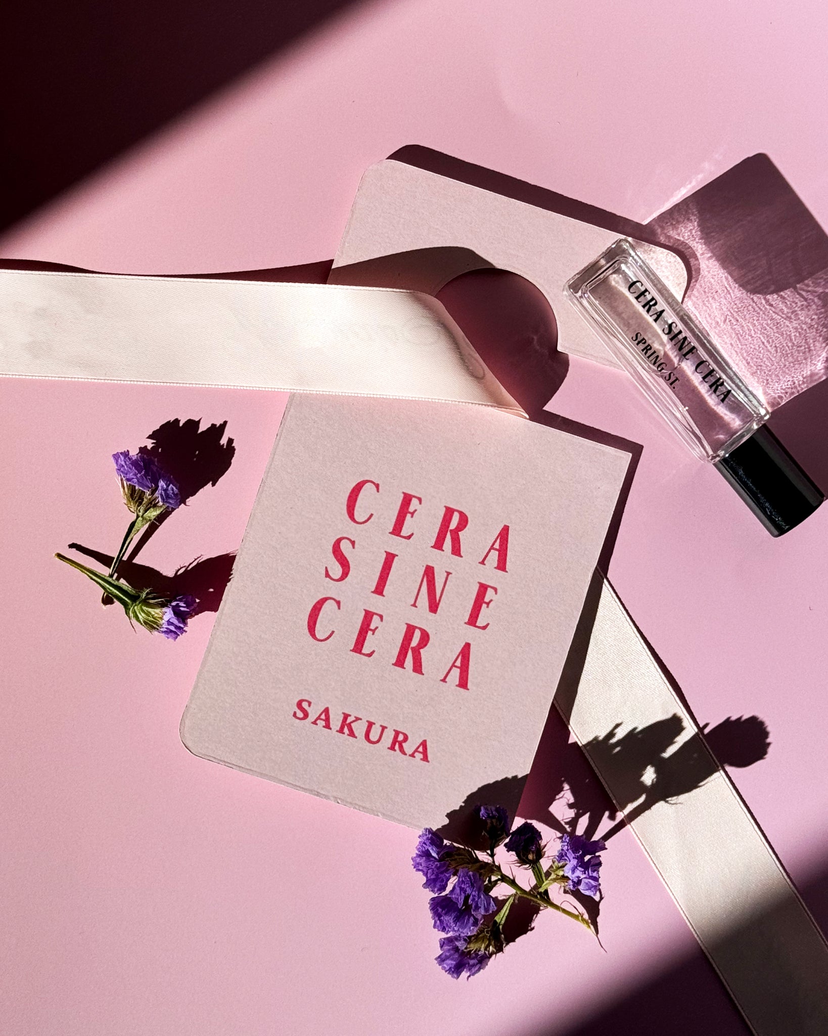 Sakura Fragrance Tag - Cera Sine Cera