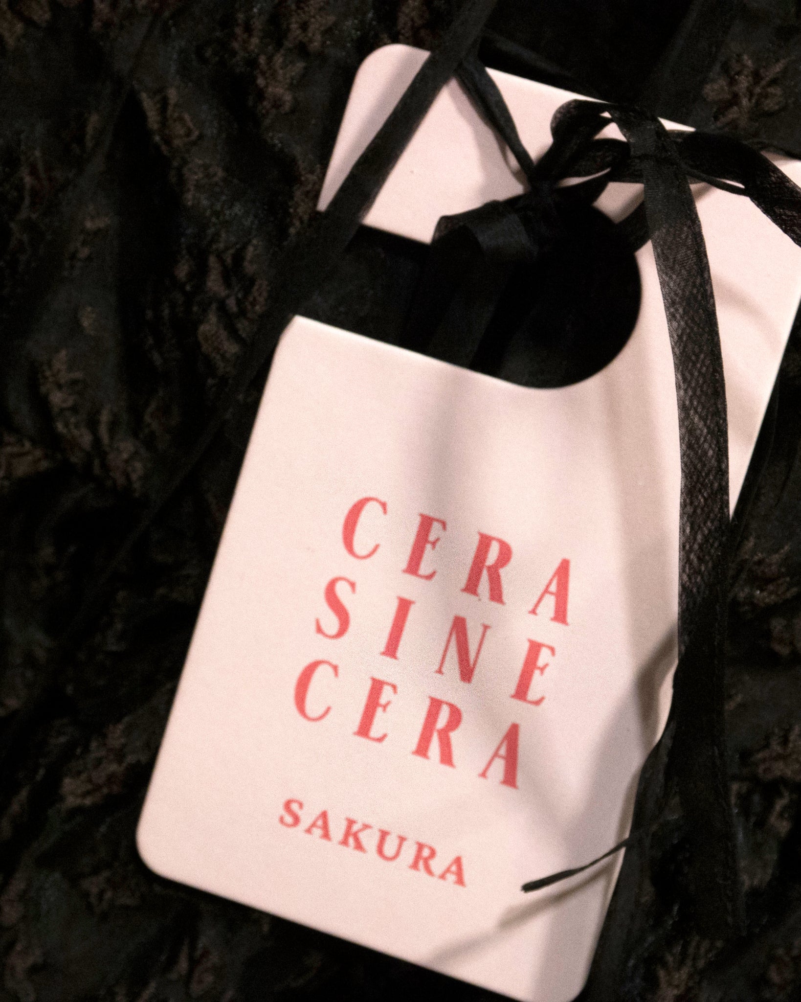 Sakura Fragrance Tag - Cera Sine Cera